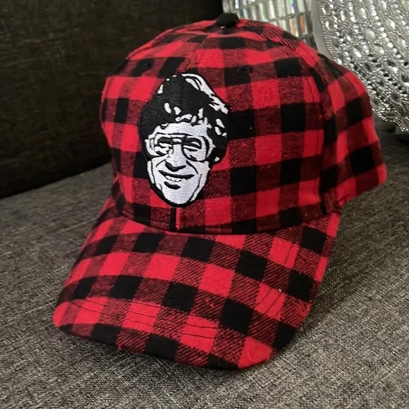Buffalo Plaid Red Black Snap Back - Picture 2 of 5
